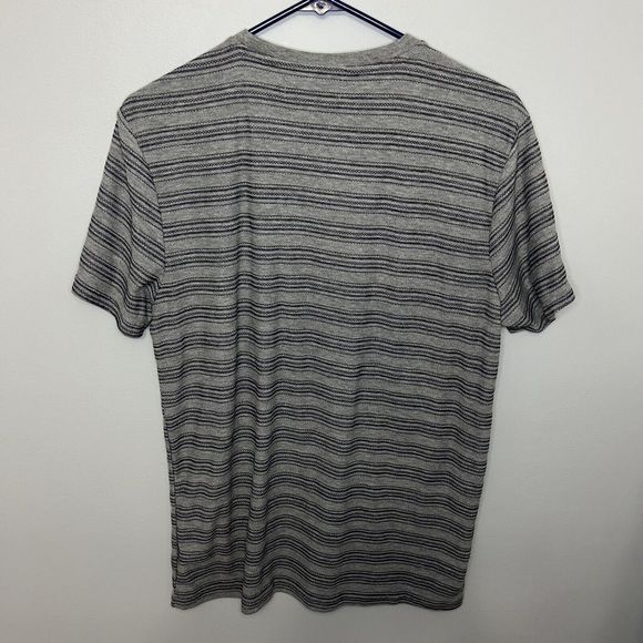 City of Angels COA T Shirt Mens Large Knit Striped Short Sleeve Casual Gray NWOT - Picture 5 of 8